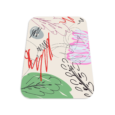 Vloerbeschermer bureaustoel Abstract gekrabbel