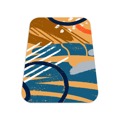 Vloerbeschermer bureaustoel Creatief patroon