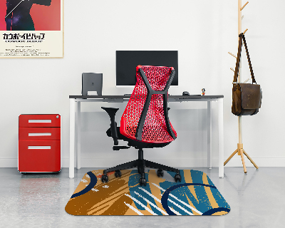 Vloerbeschermer bureaustoel Creatief patroon