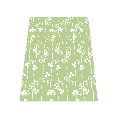 Vloerbeschermer bureaustoel Klaverpatroon