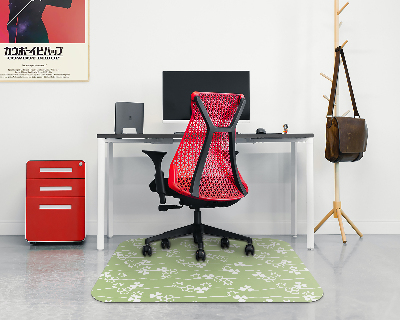 Vloerbeschermer bureaustoel Klaverpatroon