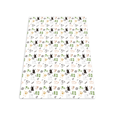 Vloerbeschermer bureaustoel Stripkatten