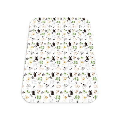 Vloerbeschermer bureaustoel Stripkatten