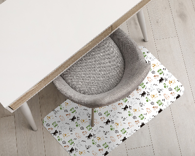 Vloerbeschermer bureaustoel Stripkatten