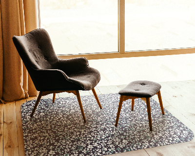 Vloerbeschermer bureaustoel Kleine witte madeliefjes