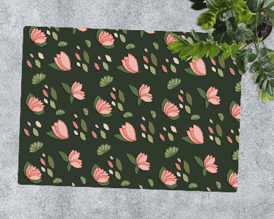 Vloerbeschermer Roze waterlelies