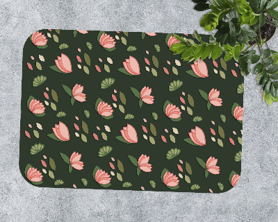 Vloerbeschermer Roze waterlelies