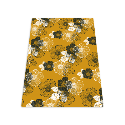 Vloerbeschermer tapijt Bloemomtrek