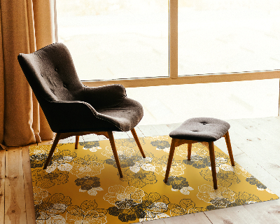 Vloerbeschermer tapijt Bloemomtrek