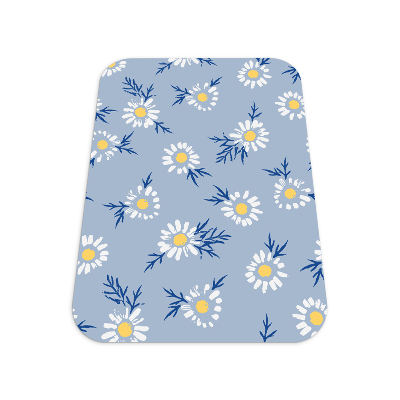 Vloerbeschermer bureaustoel Madeliefjespatronen