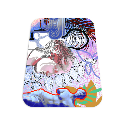 Vloerbeschermer tapijt Oude moderne beeldhouwkunst