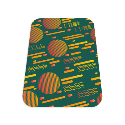 Vloerbeschermer bureaustoel Retro zonsondergang