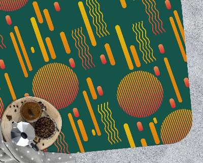 Vloerbeschermer bureaustoel Retro zonsondergang