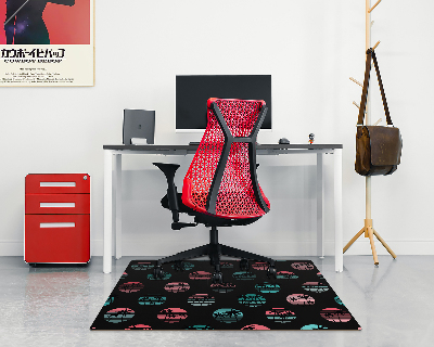 Vloerbeschermer Retro palmbomen