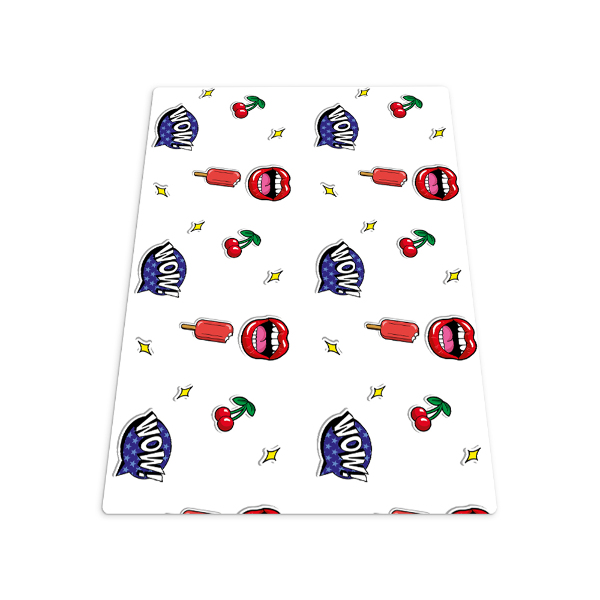 Vloerbeschermer bureaustoel Kersenlippen