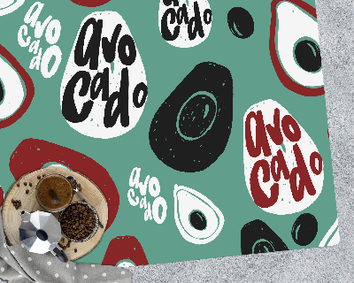 Vloerbeschermer tapijt Retro avocado