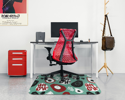 Vloerbeschermer tapijt Retro avocado