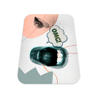 Vloerbeschermer bureaustoel OMG lippen!