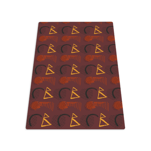 Vloerbeschermer tapijt Penseel krabbels