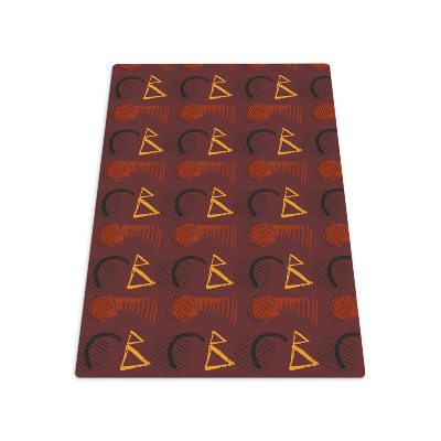 Vloerbeschermer tapijt Penseel krabbels