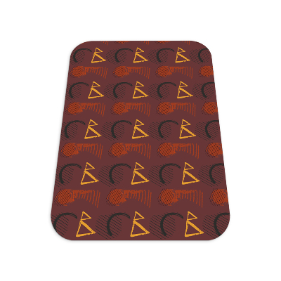 Vloerbeschermer tapijt Penseel krabbels