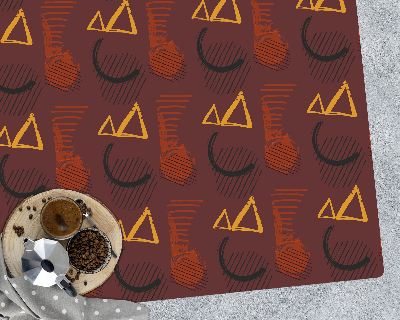 Vloerbeschermer tapijt Penseel krabbels