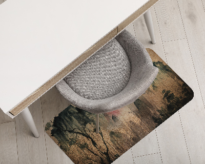 Vloerbeschermer bureaustoel Zonsondergangbos