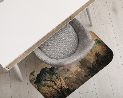 Vloerbeschermer bureaustoel Zonsondergangbos