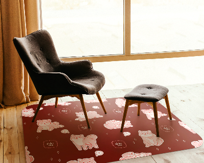 Vloerbeschermer Kersen Shiba Inu Hond