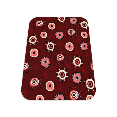 Vloerbeschermer bureaustoel Bourgondisch ogenpatroon