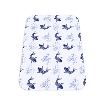 Vloerbeschermer tapijt Blauwe Koi-vis