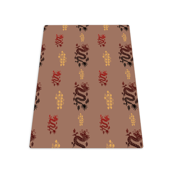 Vloerbeschermer bureaustoel Aziatisch drakenpatroon