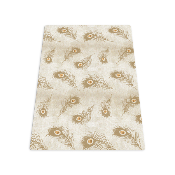 Vloerbeschermer Samenstelling van pauwenveren