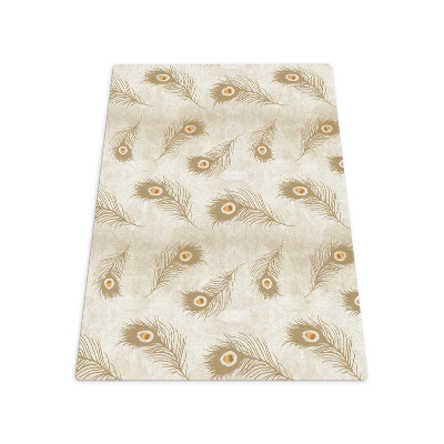 Vloerbeschermer Samenstelling van pauwenveren