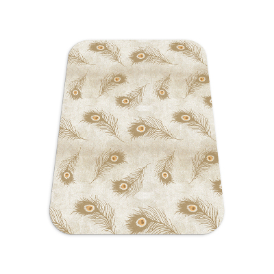 Vloerbeschermer Samenstelling van pauwenveren