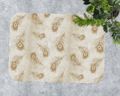 Vloerbeschermer Samenstelling van pauwenveren