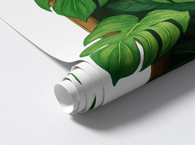 3D effect muursticker 67x100 Tropische oase