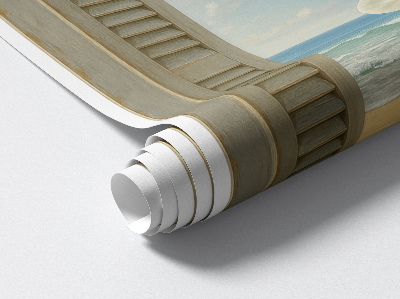 Muursticker 3d uitzicht 72x100 Zeevenster