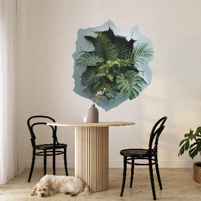 3D wandsticker gat in de muur 90x100 Fabrieksexplosie