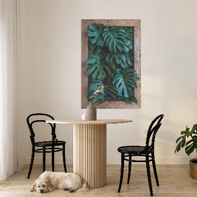 3D effect muursticker 67x100 Groene compositie