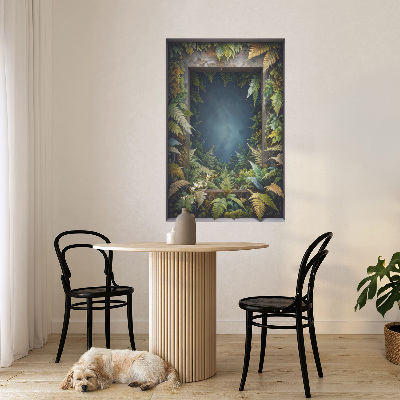 Muursticker 3d uitzicht 65x100 Natuurlijke harmonie