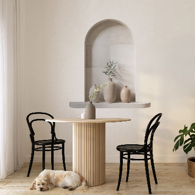 3D effect muursticker 91x100 Keramische vazen