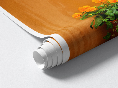 3D effect muursticker 65x100 Bloemen in een pot