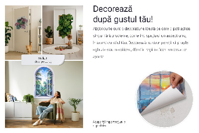 Muursticker 3d uitzicht 89x130 Schilderachtig landschap