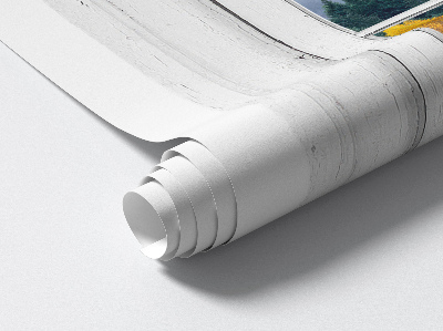 Muursticker 3d uitzicht 133x130 Raamlandschap