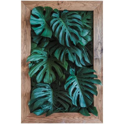 3D effect muursticker 87x130 Groene compositie