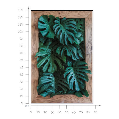 3D effect muursticker 87x130 Groene compositie