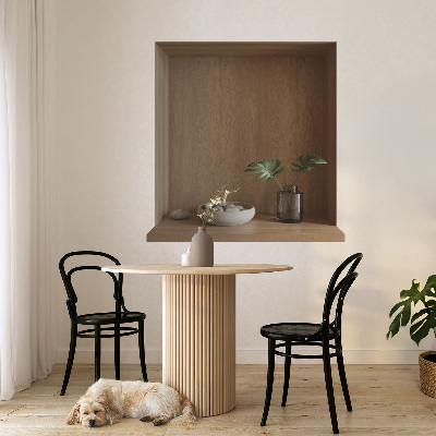 3D effect muursticker 128x130 Natuurlijke decoraties