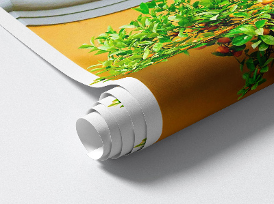 3D effect muursticker 71x130 Sinaasappelboom