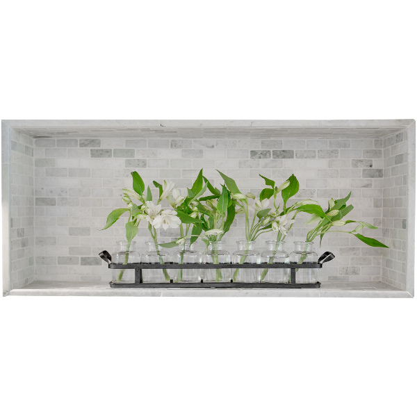 3D effect muursticker 130x56 Bloemen in vazen